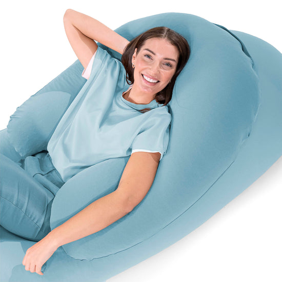 ハグクッション - むちゃのびストレッチペールブルー 02