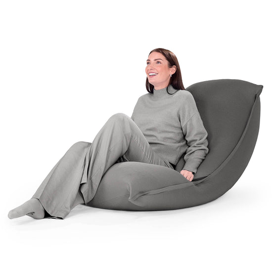 ラウンジャービーズクッション - むちゃのびストレッチグレー 02