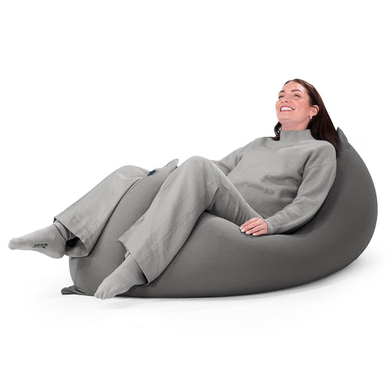 ラウンジャービーズクッション - むちゃのびストレッチグレー 04