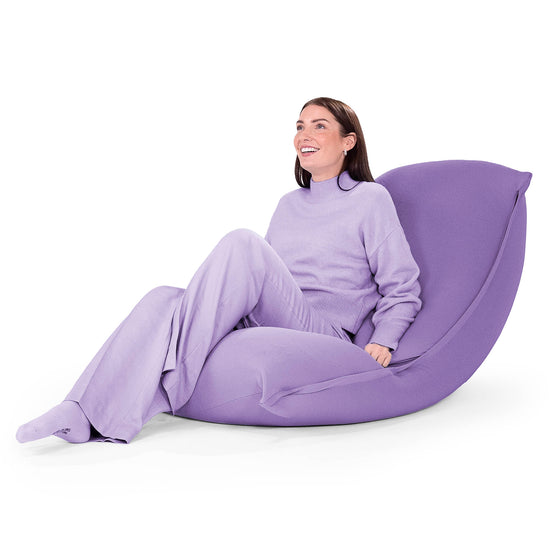 ラウンジャービーズクッション - むちゃのびストレッチパープル 02