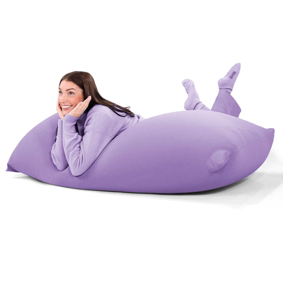 ラウンジャービーズクッション - むちゃのびストレッチパープル 03