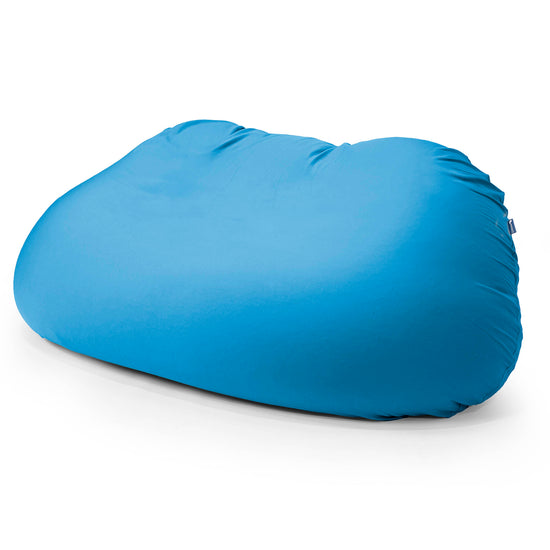 ベンティXXL特大ビーズクッション - マシュマロストレッチスモーキーブルー 01