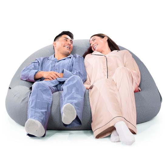 ベンティXXL特大ビーズクッション - マシュマロストレッチグラファイト 04