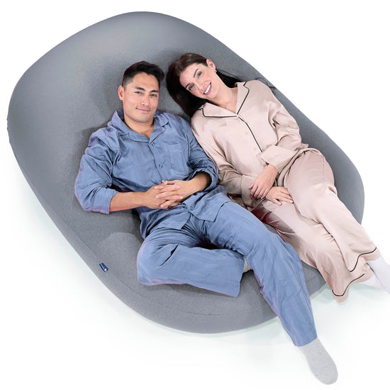 ベンティXXL特大ビーズクッション - マシュマロストレッチグラファイト 05