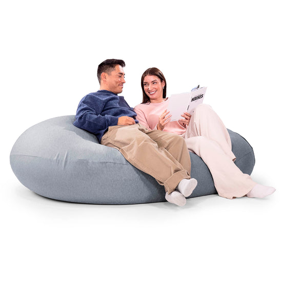 ベンティXXL特大ビーズクッション - マシュマロストレッチグラファイト 07