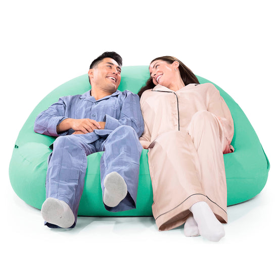 ベンティXXL特大ビーズクッション - マシュマロストレッチライトグリーン 04