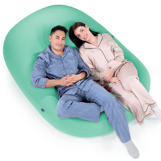 ベンティXXL特大ビーズクッション - マシュマロストレッチライトグリーン 05