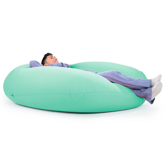 ベンティXXL特大ビーズクッション - マシュマロストレッチライトグリーン 06