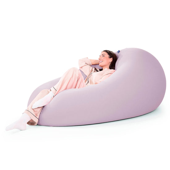 ベンティXXL特大ビーズクッション - マシュマロストレッチライトグレー 03