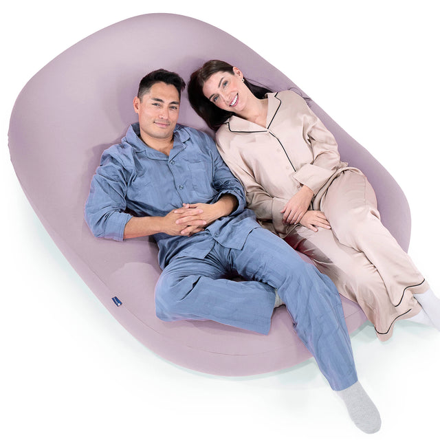 ベンティXXL特大ビーズクッション - マシュマロストレッチライトグレー 05