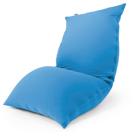 XL ラウンジャービーズクッション - むちゃのびストレッチブルー 01