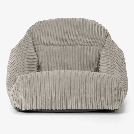 彩座椅子フロアビーズクッションチェア - クラシックコーデュロイミンク 02