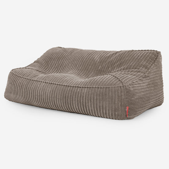のんびりソファビーズクッション - クラシックコーデュロイダヴテールグレー01