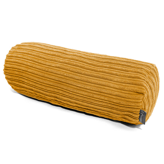 筒型ボルスタークッションカバー 20 x 55cm - クラシックコーデュロイマスタード 01