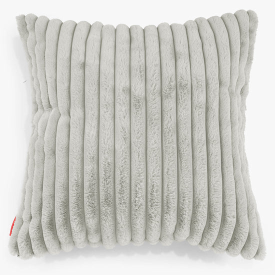 特大クッションカバー 70 x 70cm - ふわふわコーデュロイセージグリーン 01