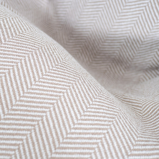 ハイバック背もたれビーズクッションチェア - ニットヘリンボーンストーン 04