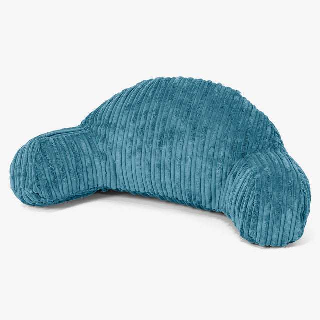 子供用背もたれクッション - クラシックコーデュロイターコイズブルー 01