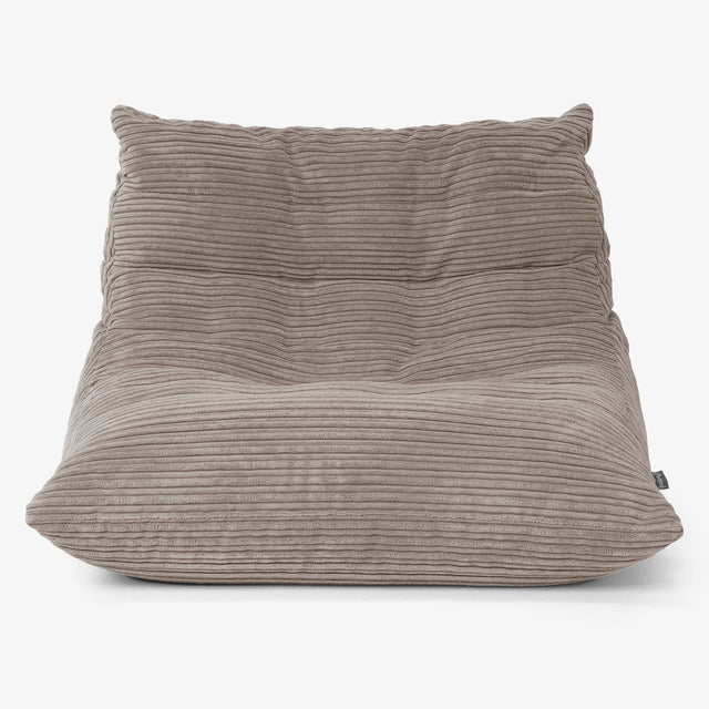 ノア座椅子フロアビーズクッションチェア - クラシックコーデュロイダヴテールグレー 01