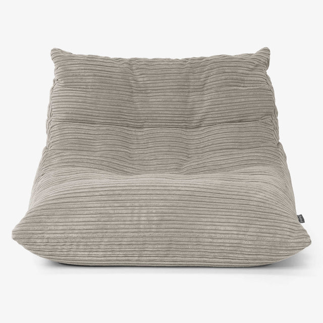 ノア座椅子フロアビーズクッションチェア - クラシックコーデュロイミンク 01