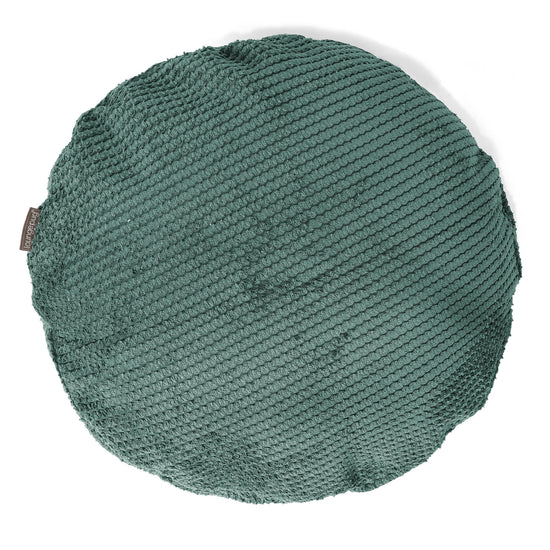 丸形ラウンドクッションカバー 50cm - ポンポンモスグリーン 01