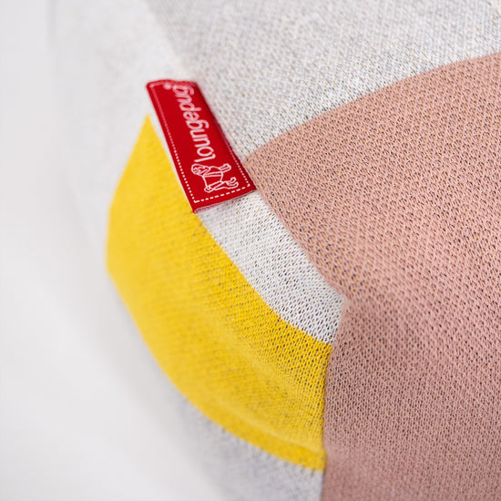 小型フットスツール - ニットカラーブロックグレー 02