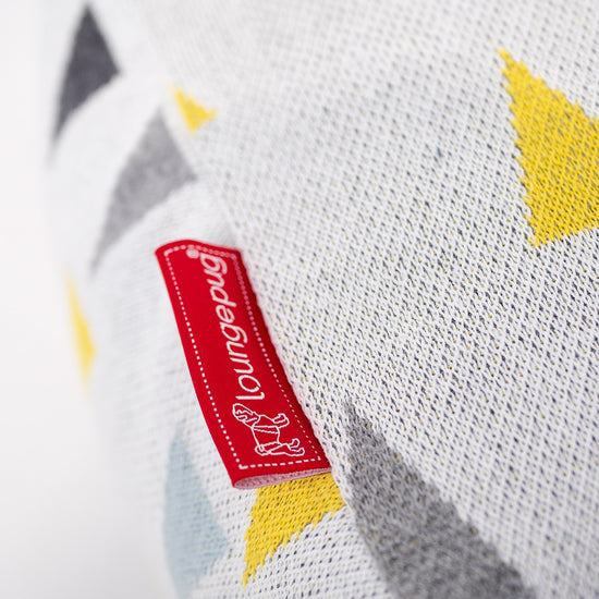 小型フットスツール - ニット幾何学トライアングル 02