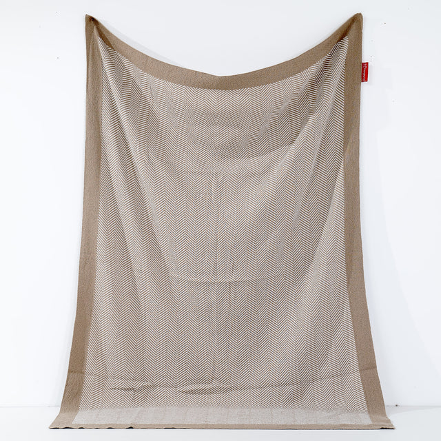 ひざ掛け/ブランケット - ニットヘリンボーンストーン 01