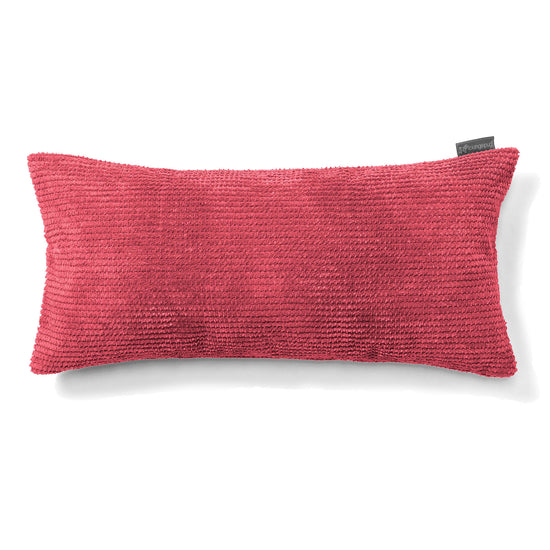 XL長方形枕クッション 40 x 70cm - ポンポンパステルレッド 01