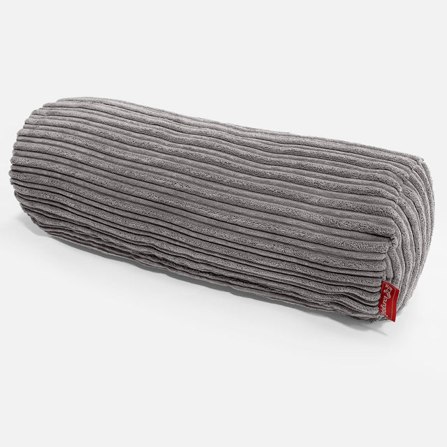 筒型ボルスタークッション 20 x 55cm - クラシックコーデュロイグラファイトグレー 01
