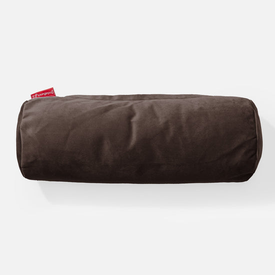 筒型ボルスタークッション 20 x 55cm - ベルベットエスプレッソ 02