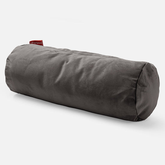 筒型ボルスタークッション 20 x 55cm - ベルベットグラファイトグレー 01