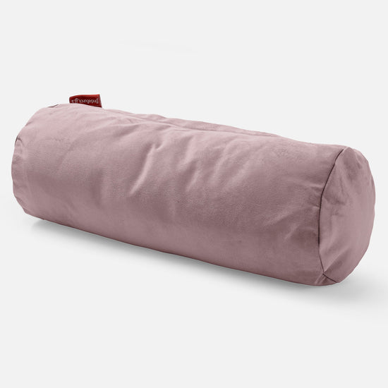 筒型ボルスタークッション 20 x 55cm - ベルベットピンク 01