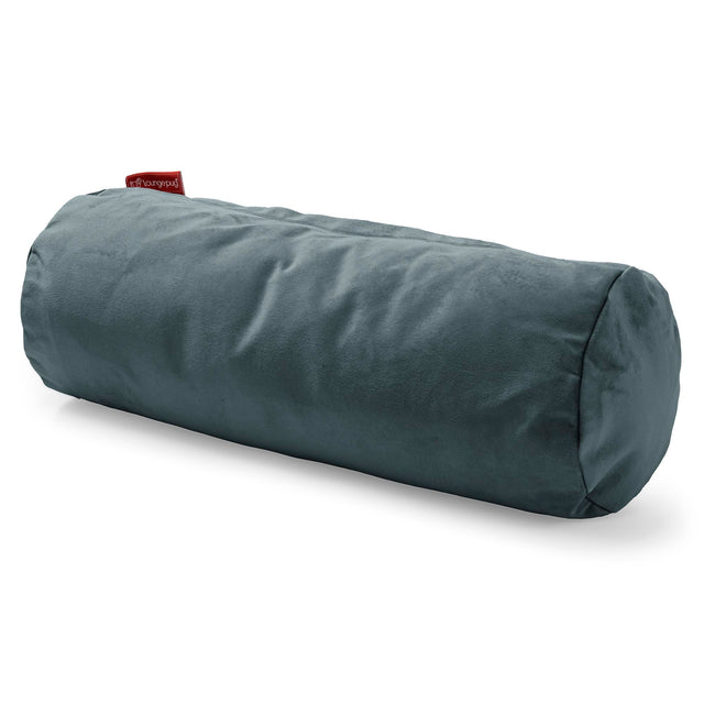 筒型ボルスタークッション 20 x 55cm - ベルベットティール 01