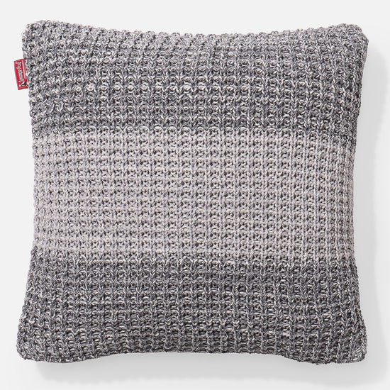 クッション 47 x 47cm - コットン100%チェスターグレー 01