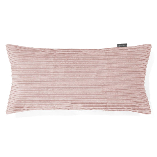 XL長方形枕クッション 40 x 80cm - クラシックコーデュロイブラッシュピンク 01