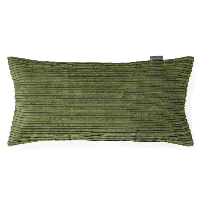 XL長方形枕クッション 40 x 80cm - クラシックコーデュロイフォレストグリーン 01