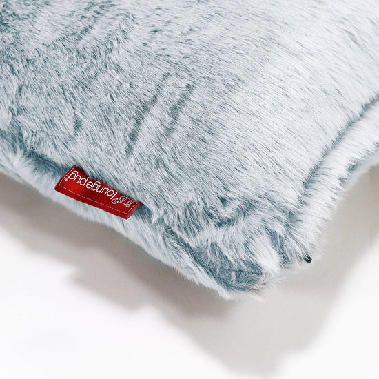 特大クッション 70 x 70cm - フェイクラビットファーダスティブルー 03