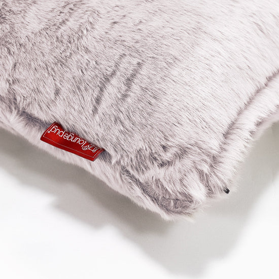 特大クッション 70 x 70cm - フェイクラビットファーダスティピンク 03