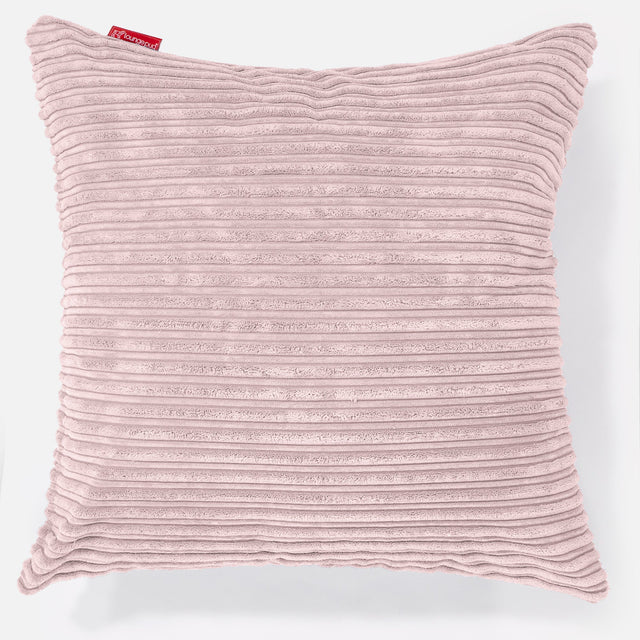 特大クッション 70 x 70cm - クラシックコーデュロイブラッシュピンク 01