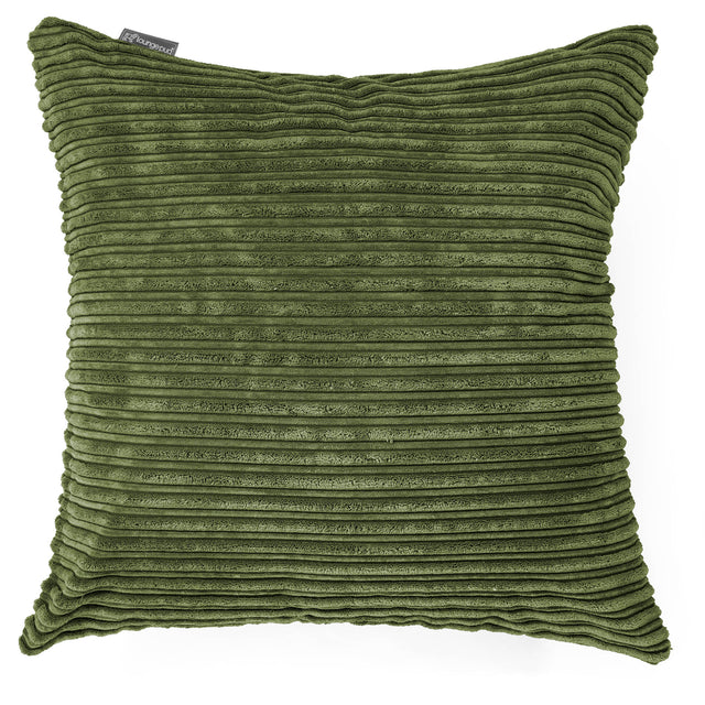 特大クッション 70 x 70cm - クラシックコーデュロイフォレストグリーン 01