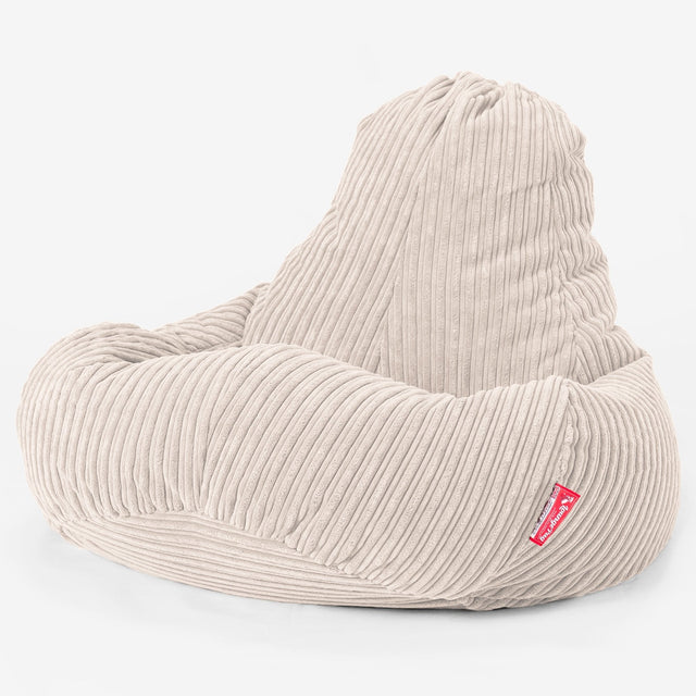 ウルトララックスビーズクッションゲームチェア - クラシックコーデュロイアイボリー 01