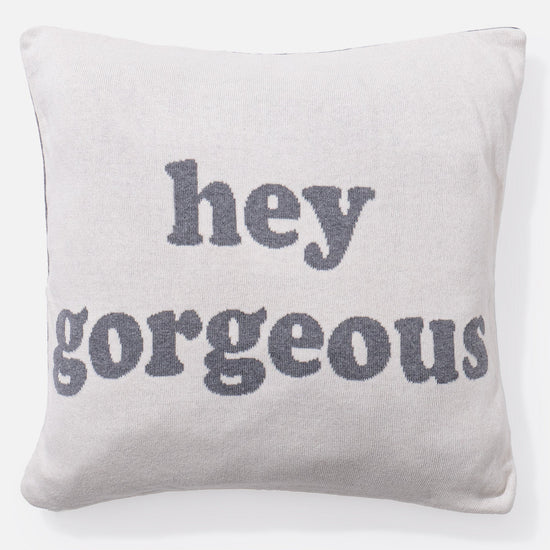 クッション 47 x 47cm - コットン100%Hey Gorgeous 02