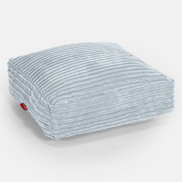 座布団フロアクッション - クラシックコーデュロイベビーブルー 01