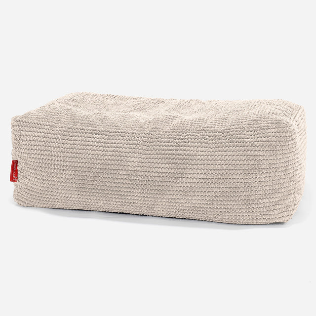 大型フットスツール - ポンポンアイボリー 01