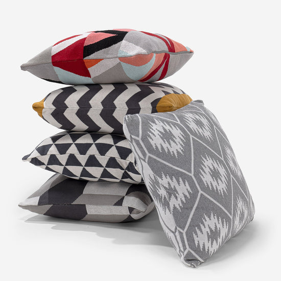 クッション 47 x 47cm - コットン100%プリズム 03