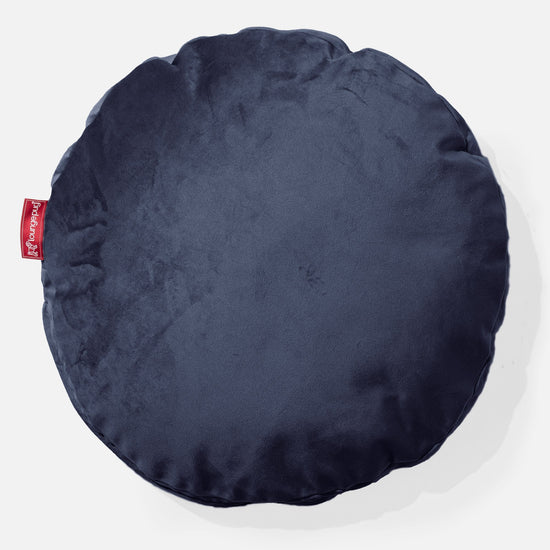 丸形ラウンドクッション 50cm - ベルベットネイビー 01