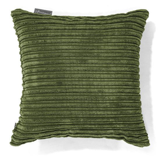 クッション 47 x 47cm - クラシックコーデュロイフォレストグリーン 01