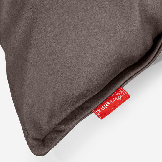 クッションカバー 47 x 47cm - ヴィーガンレザーチョコレート 03