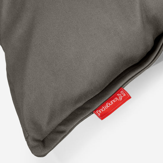 クッションカバー 47 x 47cm - ヴィーガンレザーグレー 03