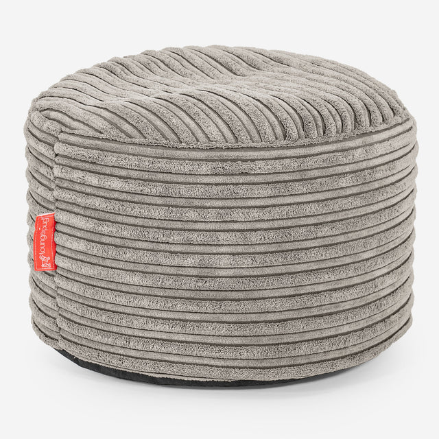 小型円形ラウンドフットスツール - クラシックコーデュロイミンク 01